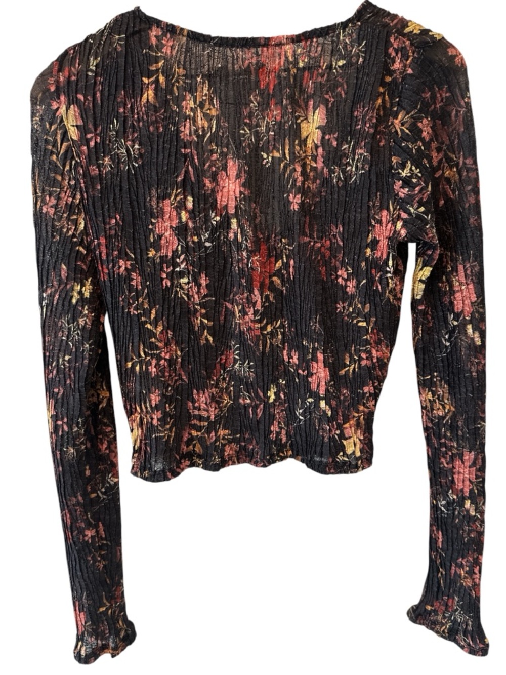 NWT Free People Women's Angelina Cropped Top Dark Combo - Picture 9 of 11
